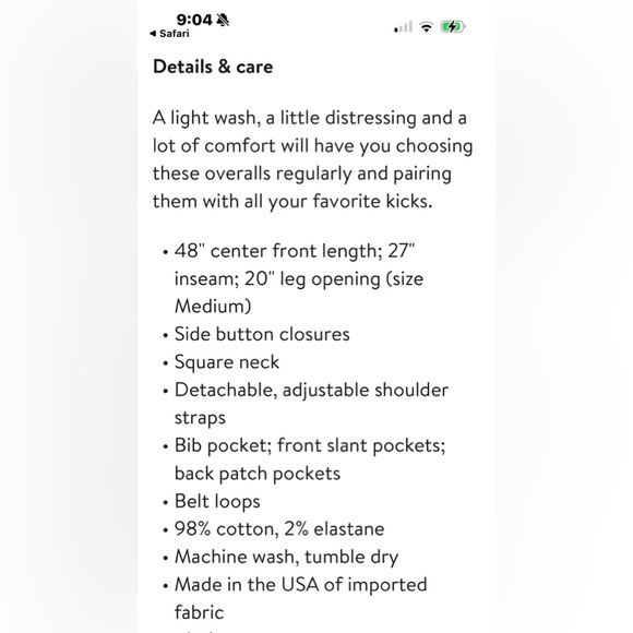 Citizens Of Humanity Light Blue Denim Overalls - Size Medium - Picture 5 of 14